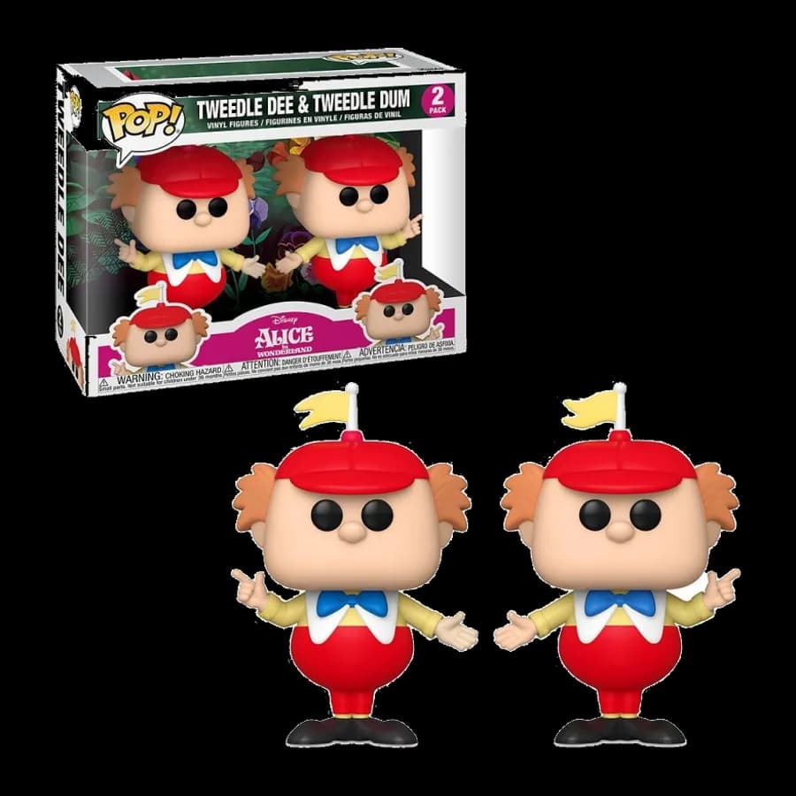 FUNKO POP! DISNEY: ALICE IN WONDERLAND - TWEEDLE DEE & TWEEDLE DUM 2- PACK VINYL FIGURE