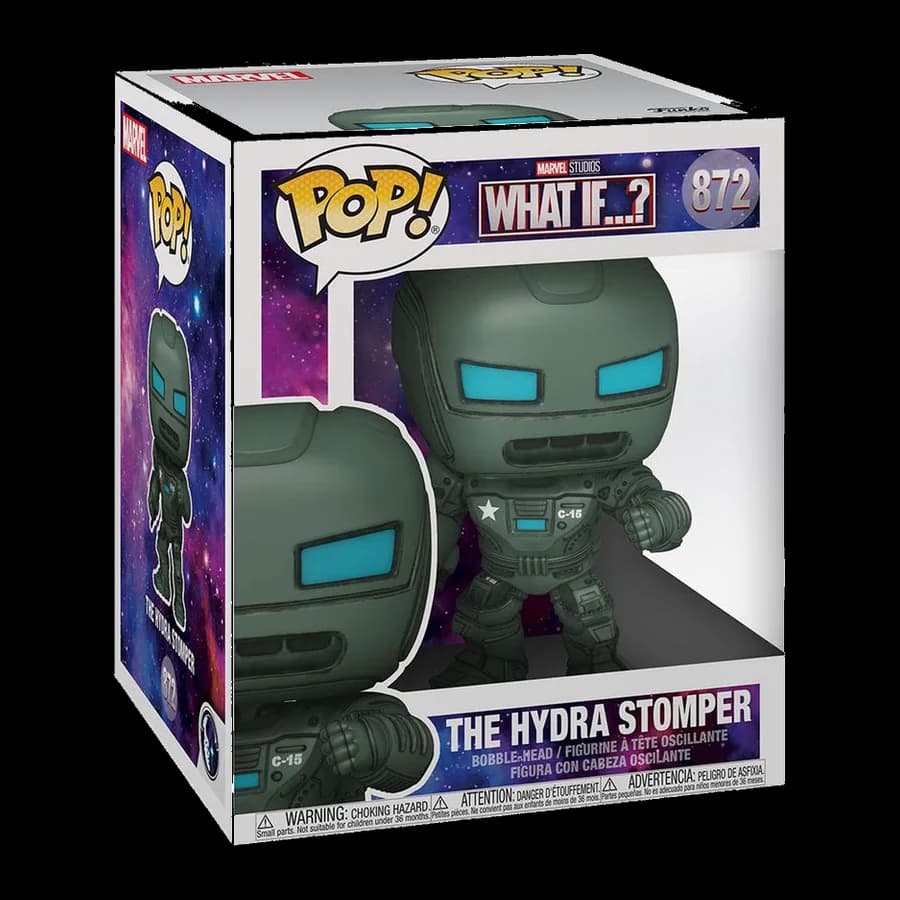FUNKO POP! SUPER: MARVEL WHAT IF...? - THE HYDRA STOMPER #872 BOBBLE HEAD VINYL FIGURE 6''