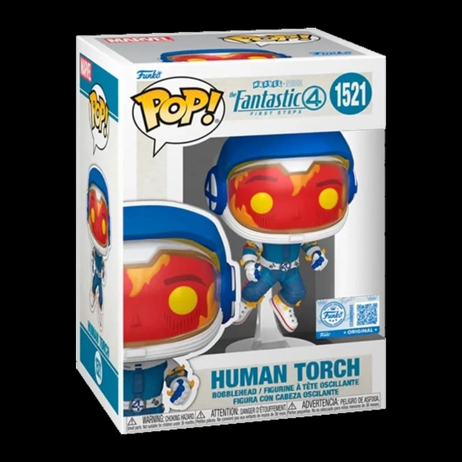 FUNKO POP! MARVEL: THE FANTASTIC 4 FIRST STEPS - HUMAN TORCH (ASTRONAUT) (SPECIAL EDITION) #1521 VINYL FIGURE