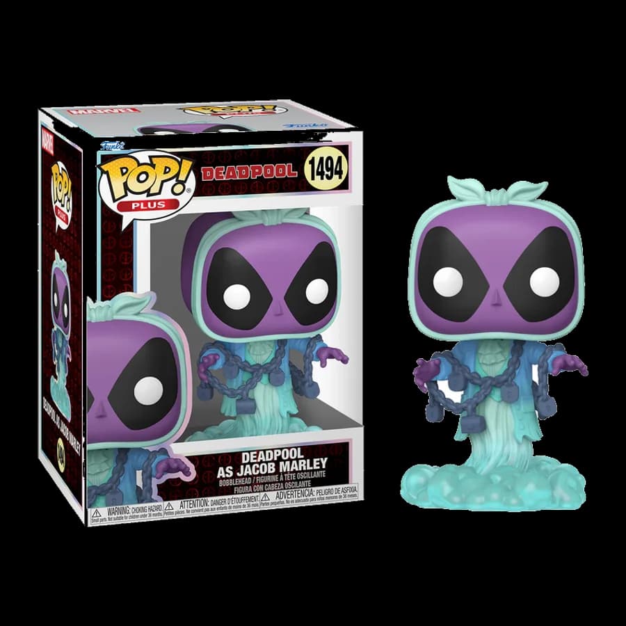 FUNKO POP! PLUS: DEADPOOL - DEADPOOL AS JACOB MARLEY #1494 BOBBLE-HEAD VINYL FIGURE