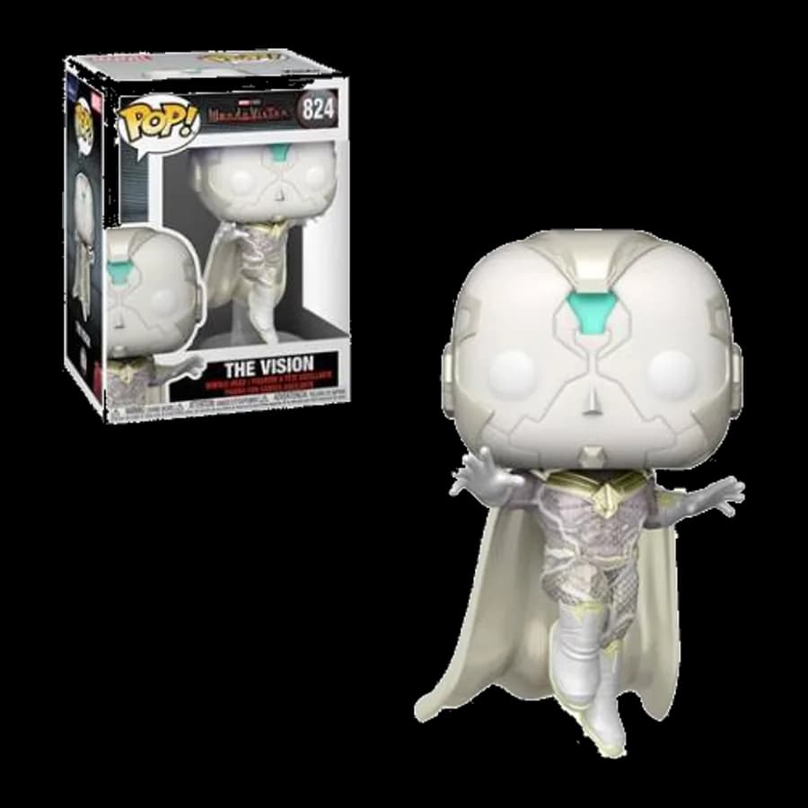 FUNKO POP! MARVEL: WANDAVISION - THE VISION (WHITE) #824 BOBBLE-HEAD VINYL FIGURE