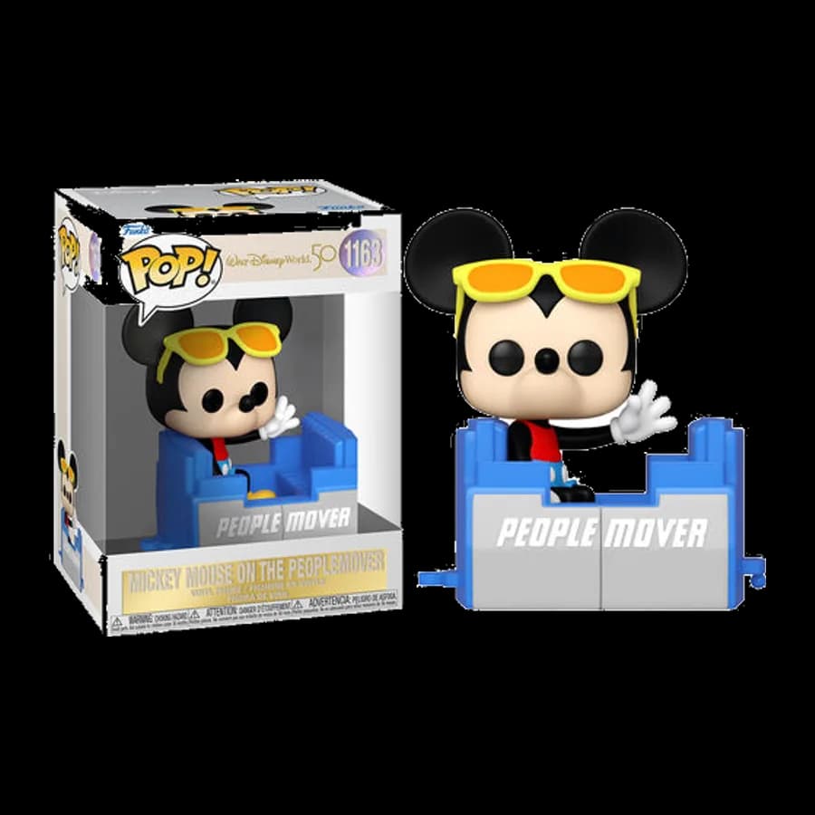 FUNKO POP! DISNEY: WALT DISNEY WORLD 50 - MICKEY MOUSE ON THE PEOPLEMOVER #1163 VINYL FIGURE