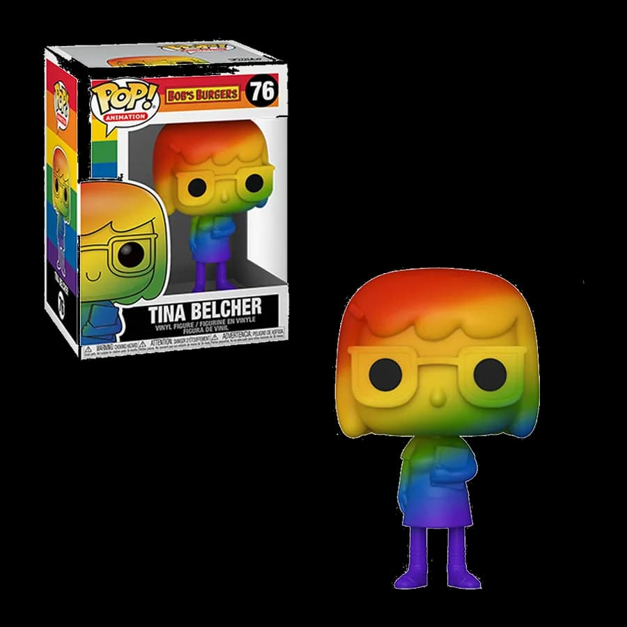 FUNKO POP! ANIMATION: BOB'S BURGERS - TINA BELCHER (RAINBOW PRIDE) #76 VINYL FIGURE