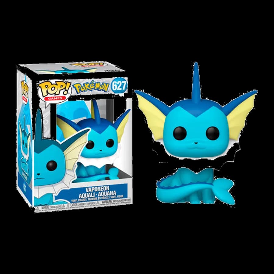 FUNKO POP! GAMES: POKEMON - VAPOREON AQUALI AQUANA #627 VINYL FIGURE