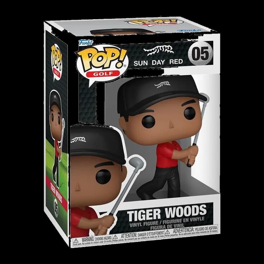 FUNKO POP! GOLF: SUN DAY RED - TIGER WOODS (SWING) #05 VINYL FIGURE