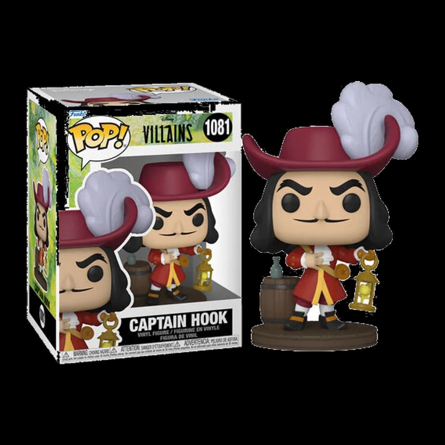 FUNKO POP! DISNEY WILLAINS: PETER PAN - CAPTAIN HOOK #1081 VINYL FIGURE