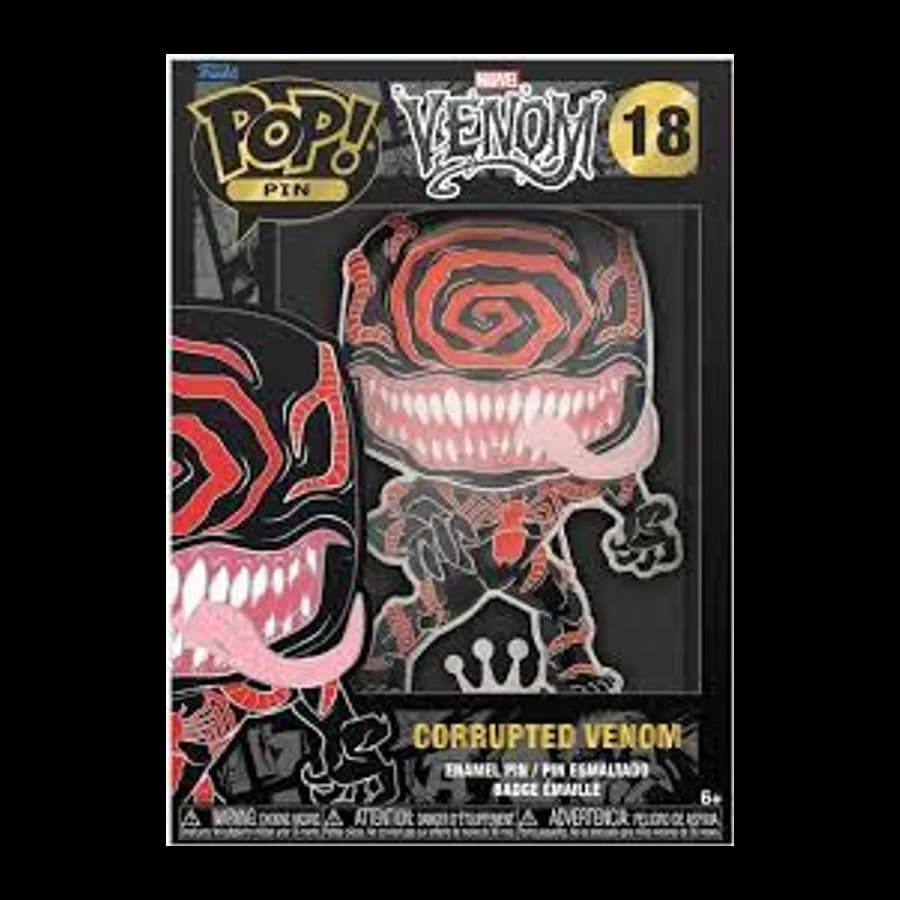 FUNKO POP! MARVEL - CORRUPTED VENOM #18 LARGE ENAMEL PIN