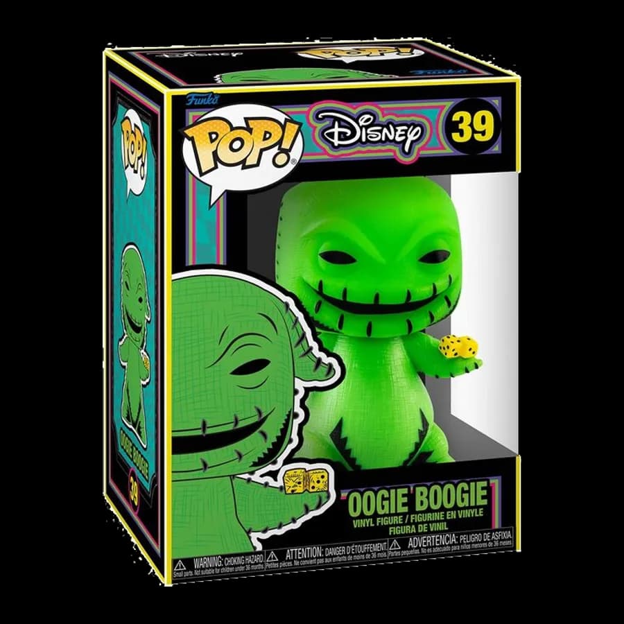 FUNKO POP! DISNEY: THE NIGHTMARE BEFORE CHRISTMAS - OOGIE BOOGIE (BLACKLIGHT) #39 VINYL FIGURE