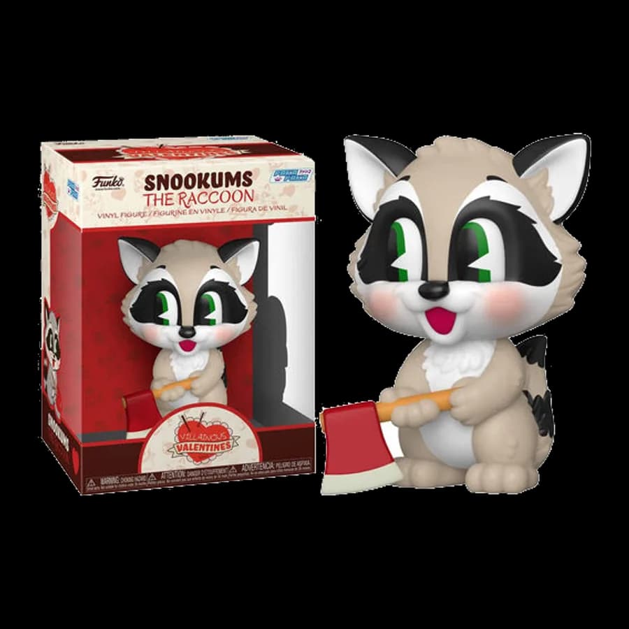 FUNKO PAKA PAKA: VILLAINOUS VALENTINES - SNOOKUMS THE RACCOON VINYL FIGURE