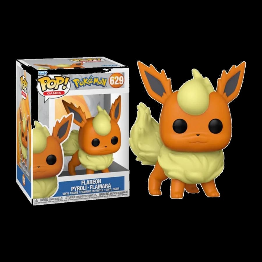 FUNKO POP! GAMES: POKEMON - FLAREON PYROLI - FLAMARA #629 VINYL FIGURE