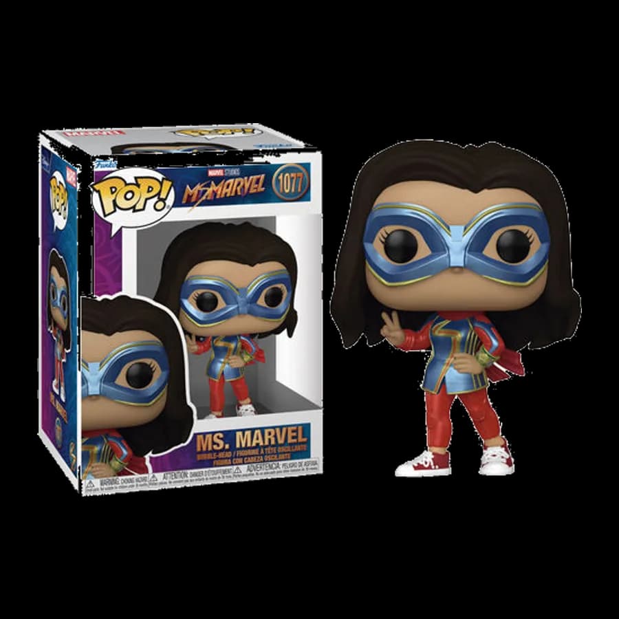 FUNKO POP! MARVEL: MS. MARVEL - MS. MARVEL #1077 BOBBLE-HEAD VINYL FIGURE