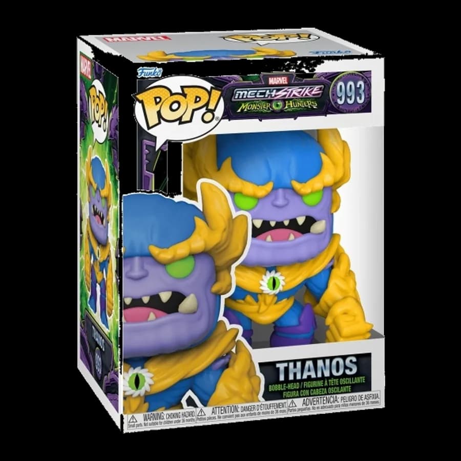 FUNKO POP! MARVEL: MECH STRIKE MONSTER HUNTERS - THANOS #993 BOBBLE-HEAD VINYL FIGURE