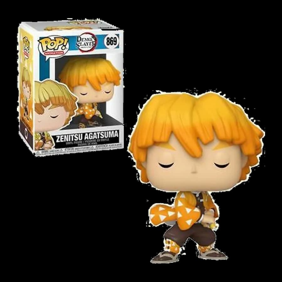 FUNKO POP! ANIMATION: DEMON SLAYER KIMETSU NO YAIBA - ZENITSU AGATSUMA #869 VINYL FIGURE