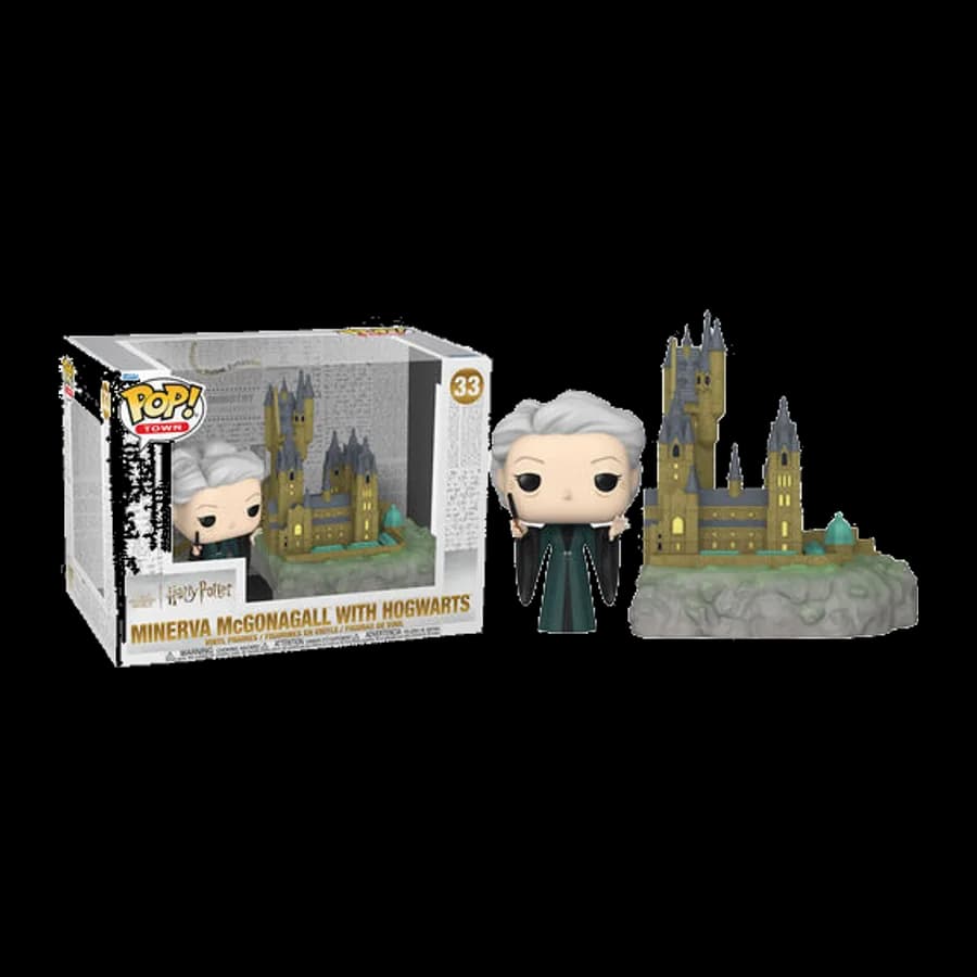 FUNKO POP! TOWN: HARRY POTTER - MINERVA McGONAGALL WITH HOGWARDS #33 VINYL FIGURE
