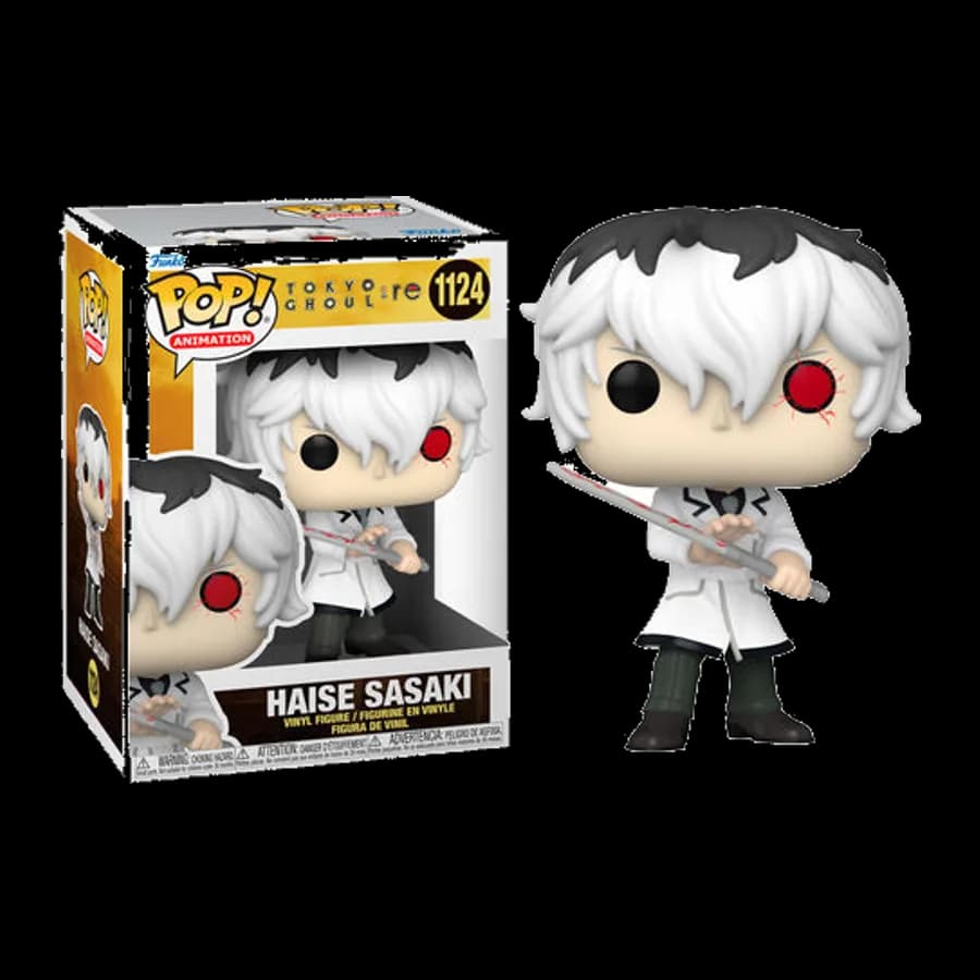 FUNKO POP! ANIMATION: TOKYO GHOUL RE - HAISE SASAKI (IN WHITE OUTFIT) #1124 VINYL FIGURE