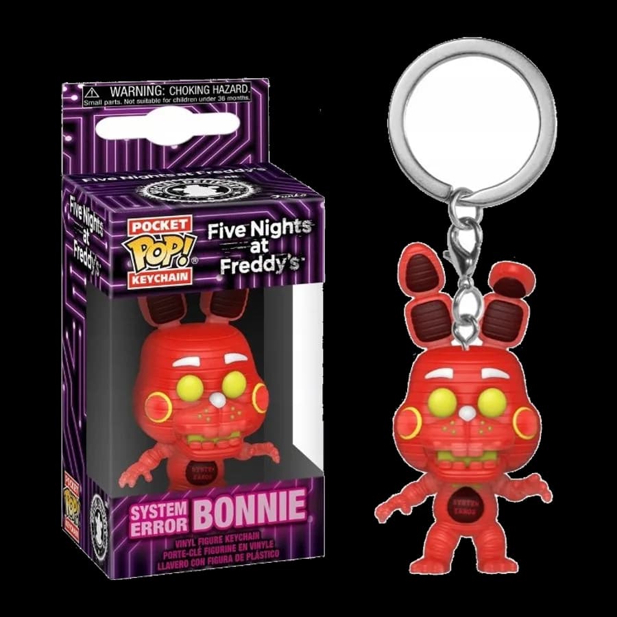 FUNKO POCKET POP! FIVE NIGHTS AT FREDDY'S S7 - SYSTEM ERROR BONNIE VINYL FIGURE KEYCHAIN