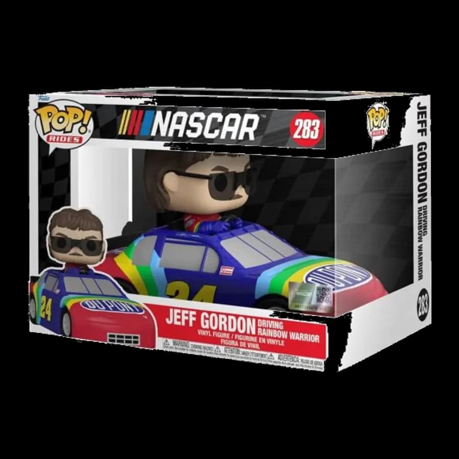 FUNKO POP! RIDES SUPER DELUXE: NASCAR - JEFF GORDON DRIVING RAINBOW WARRIOR #238 VINYL FIGURE