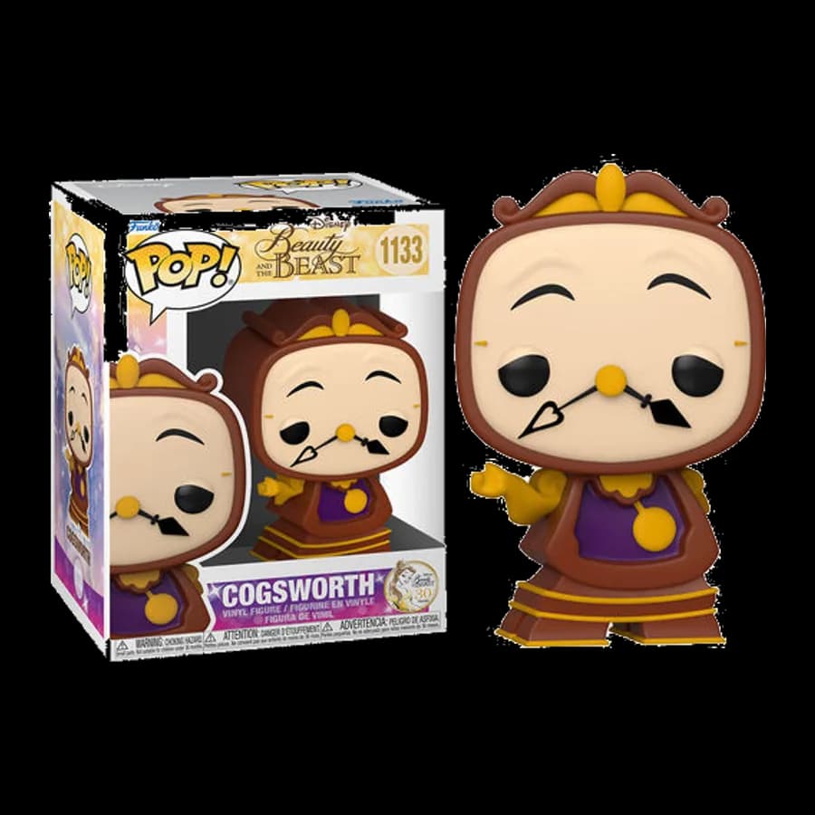 FUNKO POP! DISNEY: BEAUTY AND THE BEAST - COGSWORTH #1133 VINYL FIGURE