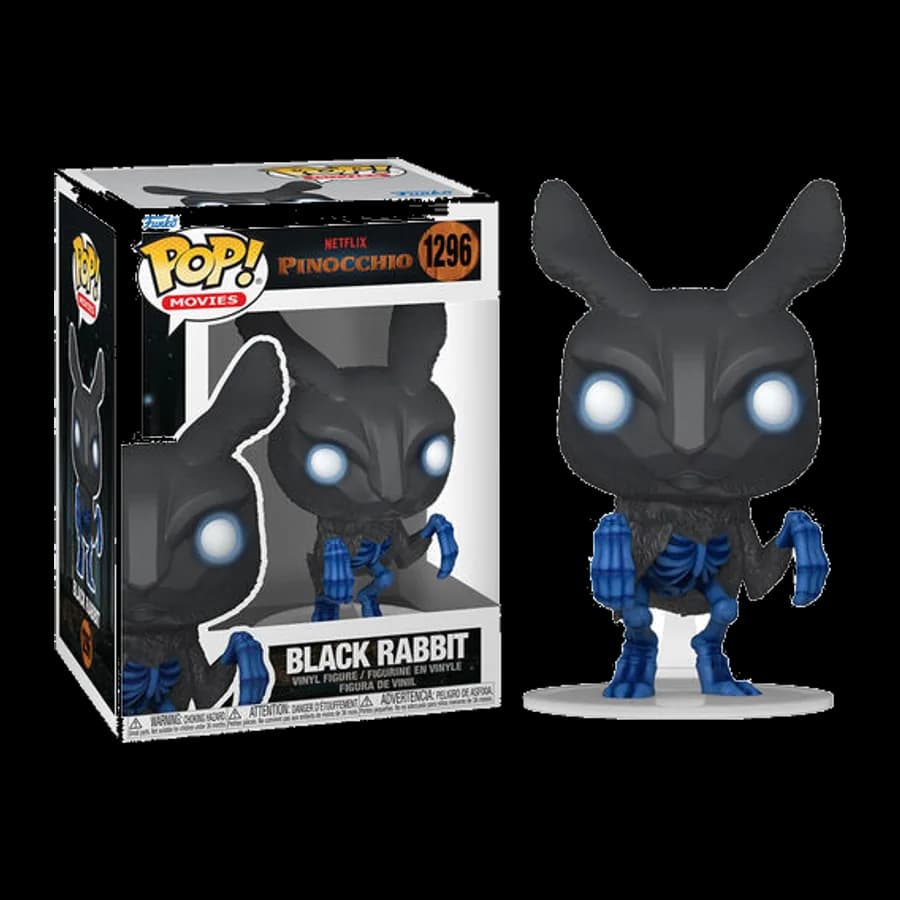 FUNKO POP! NETFLIX MOVIES: PINOCCHIO - BLACK RABBIT #1296 VINYL FIGURE