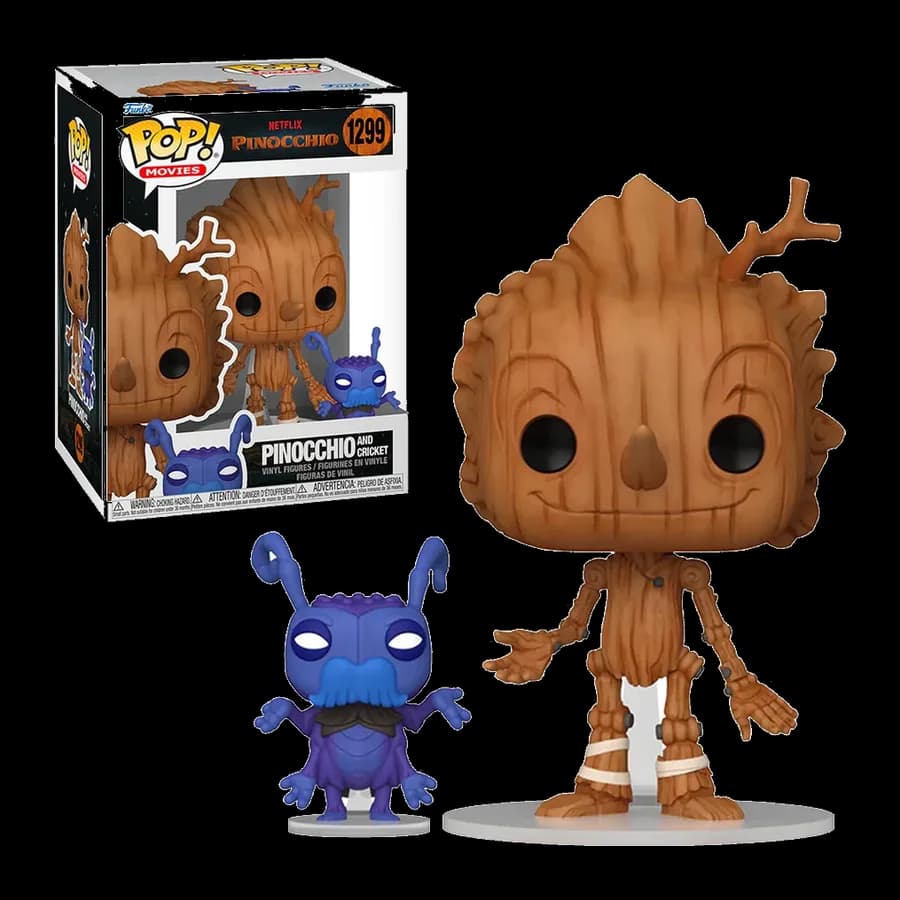 FUNKO POP! NETFLIX MOVIES: PINOCCHIO - PINOCCHIO AND CRICKET #1299 VINYL FIGURE