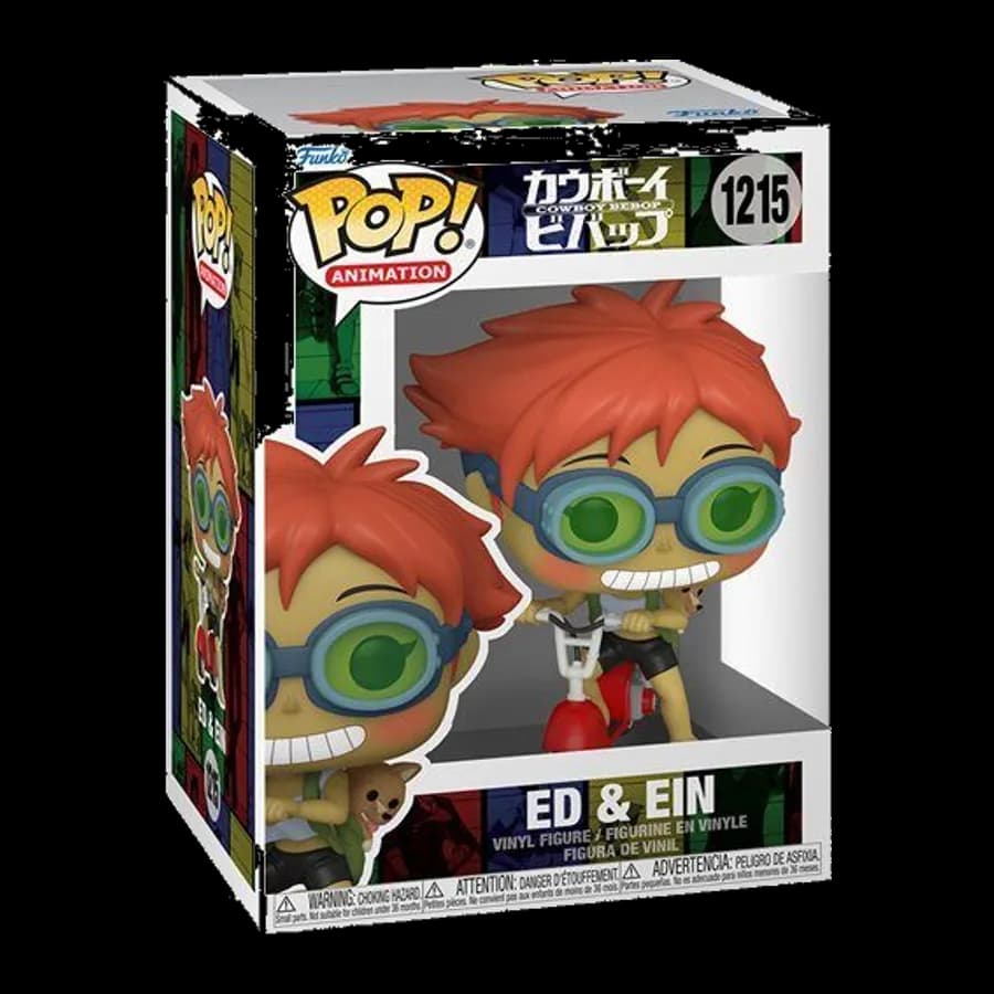 FUNKO POP! ANIMATION: COWBOY BEBOP S3 - ED & EIN (ON SCOOTER) #1215 VINYL FIGURE