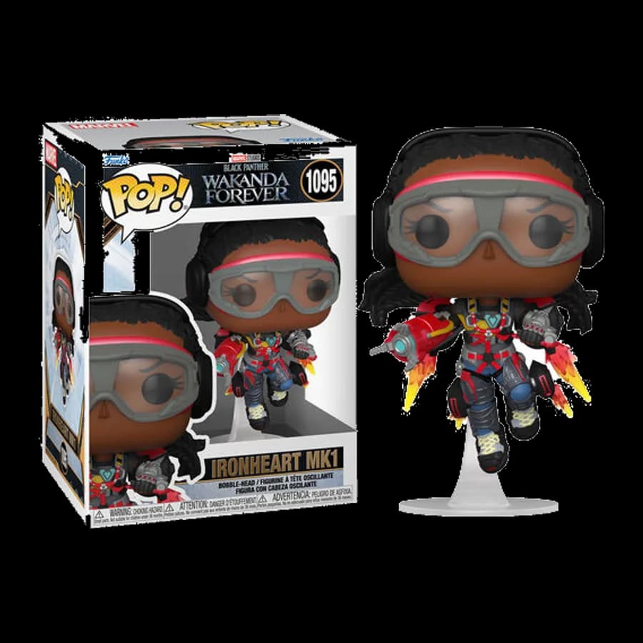 FUNKO POP! MARVEL: BLACK PANTHER WAKANDA FOREVER - IRONHEART MK1 #1095 BOBBLE-HEAD VINYL FIGURE
