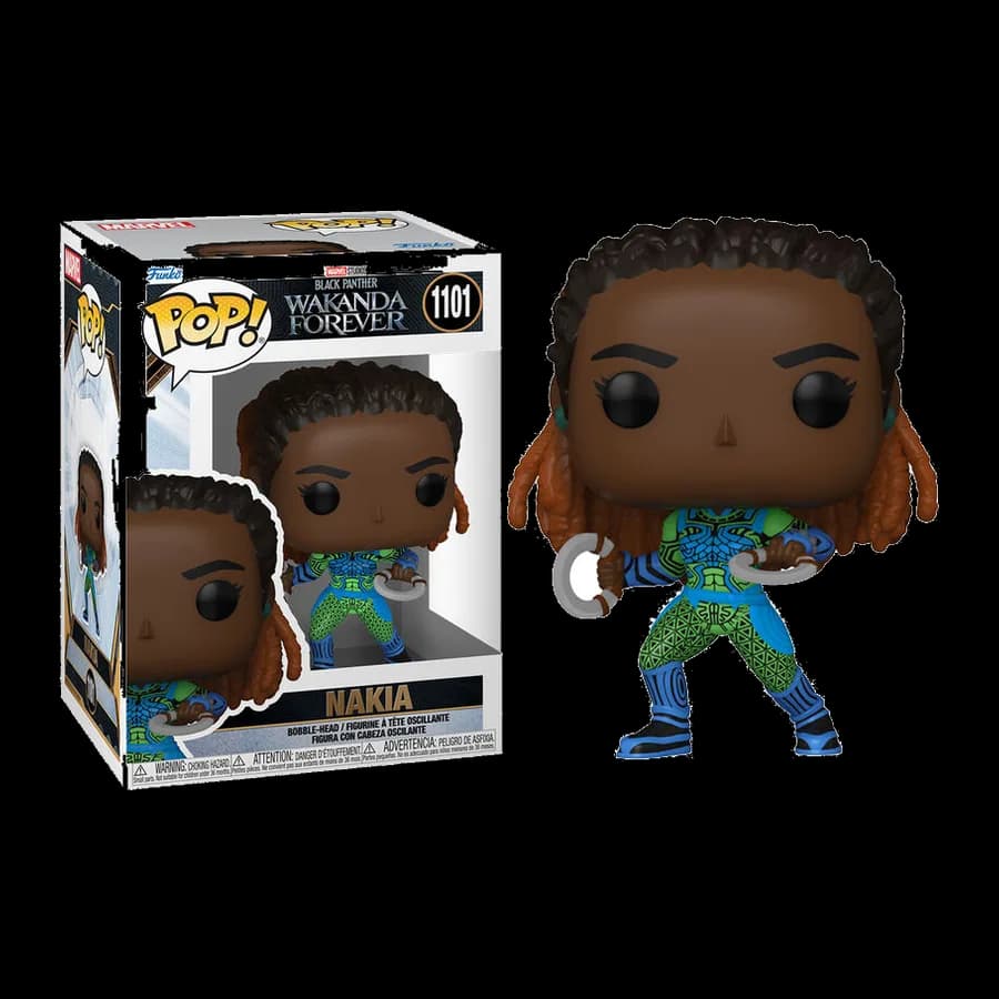 FUNKO POP! MARVEL: BLACK PANTHER WAKANDA FOREVER - NAKIA #1101 BOBBLE-HEAD VINYL FIGURE