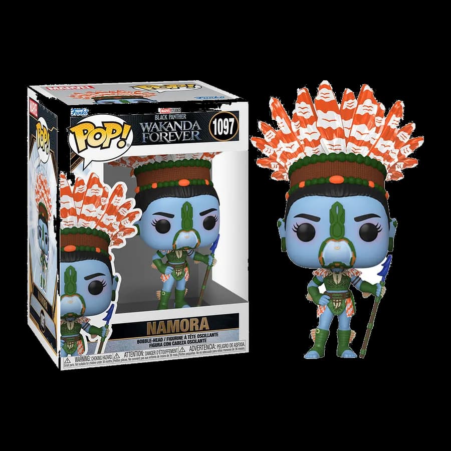 FUNKO POP! MARVEL: BLACK PANTHER WAKANDA FOREVER - NAMORA #1097 BOBBLE-HEAD VINYL FIGURE