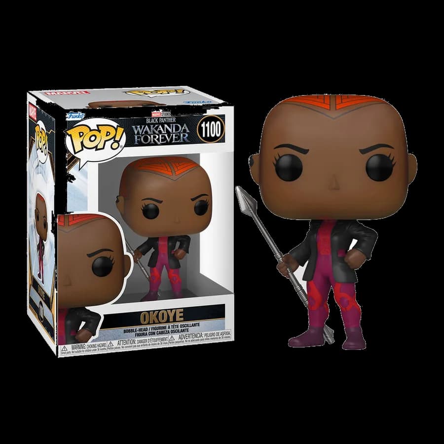 FUNKO POP! MARVEL: BLACK PANTHER WAKANDA FOREVER - OKOYE #1100 BOBBLE-HEAD VINYL FIGURE