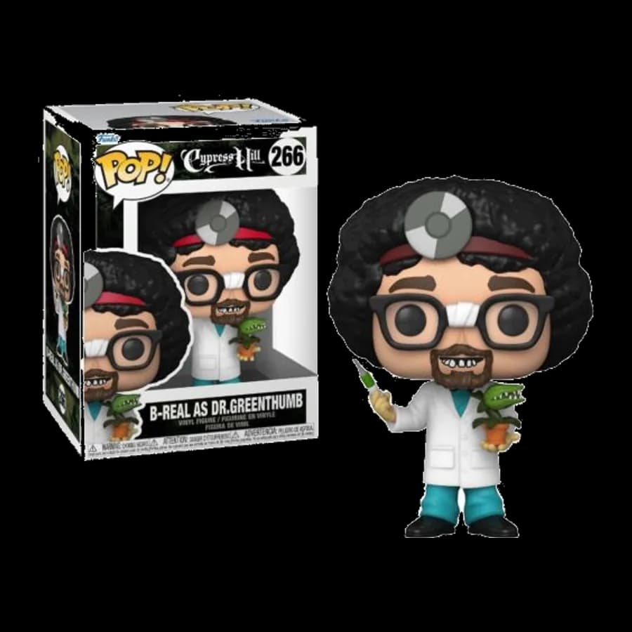 FUNKO POP! ROCKS: CYPRESS HILL - B REAL AS DR.GREENTHUMB #266 VINYL FIGURE