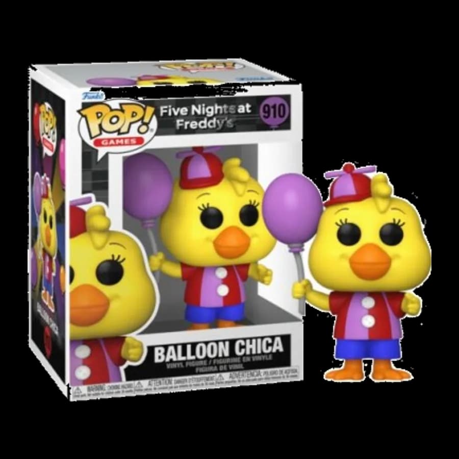 FUNKO POP! GAMES: FIVE NIGHTS AT FREDDY'S - BALLOON CHICA #910 VINYL FIGURE