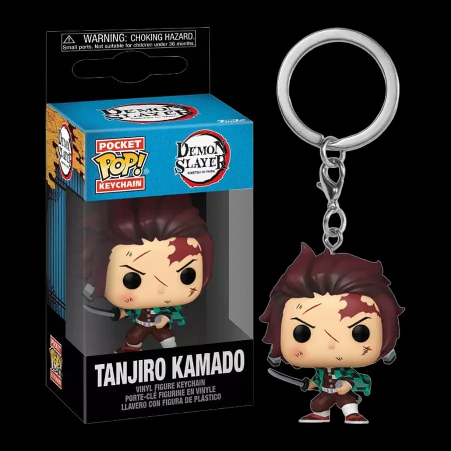 FUNKO POCKET POP! DEMON SLAYER S2 - TANJIRO KAMADO (BLOODY) VINYL FIGURE KEYCHAIN