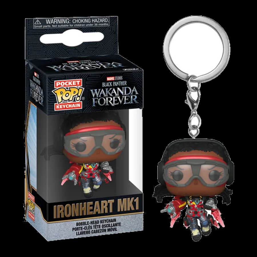 FUNKO POCKET POP! MARVEL BLACK PANTHER WAKANDA FOREVER - IRONHEART MK1 VINYL FIGURE KEYCHAIN