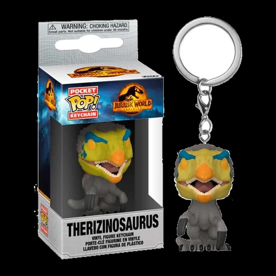 FUNKO POCKET POP! JURASSIC WORLD: DOMINION - THERIZINOSAURUS VINYL FIGURE KEYCHAIN