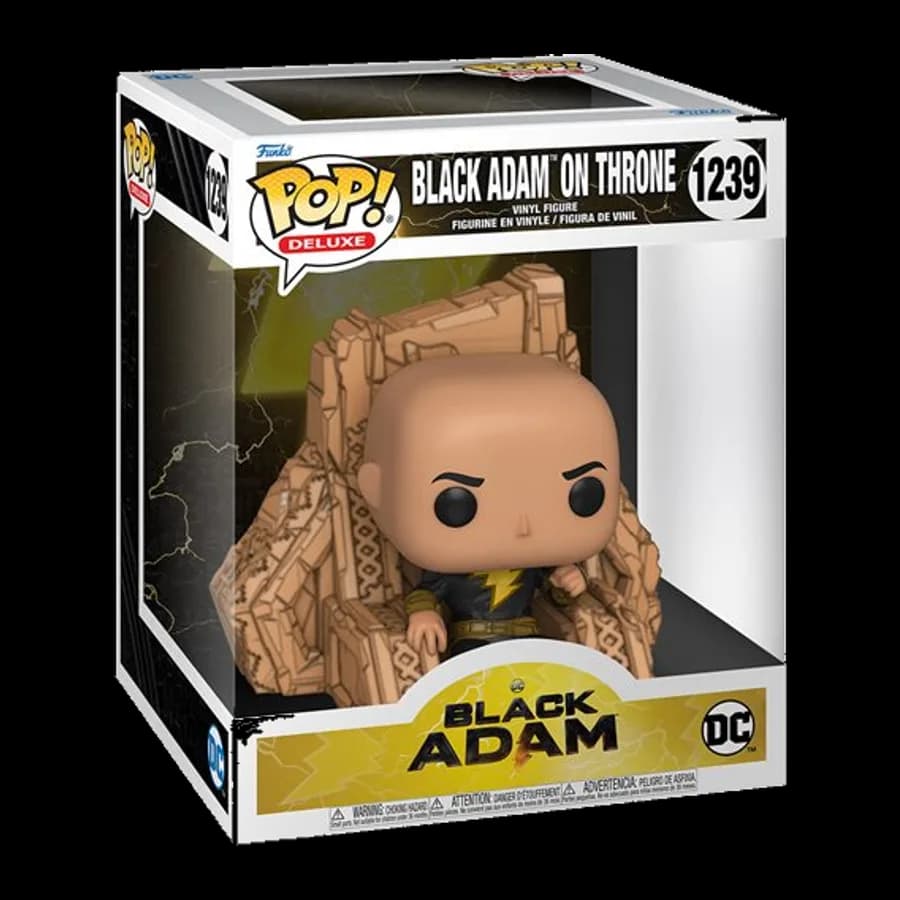 FUNKO POP! DELUXE: DC BLACK ADAM - BLACK ADAM ON THRONE #1239 VINYL FIGURE