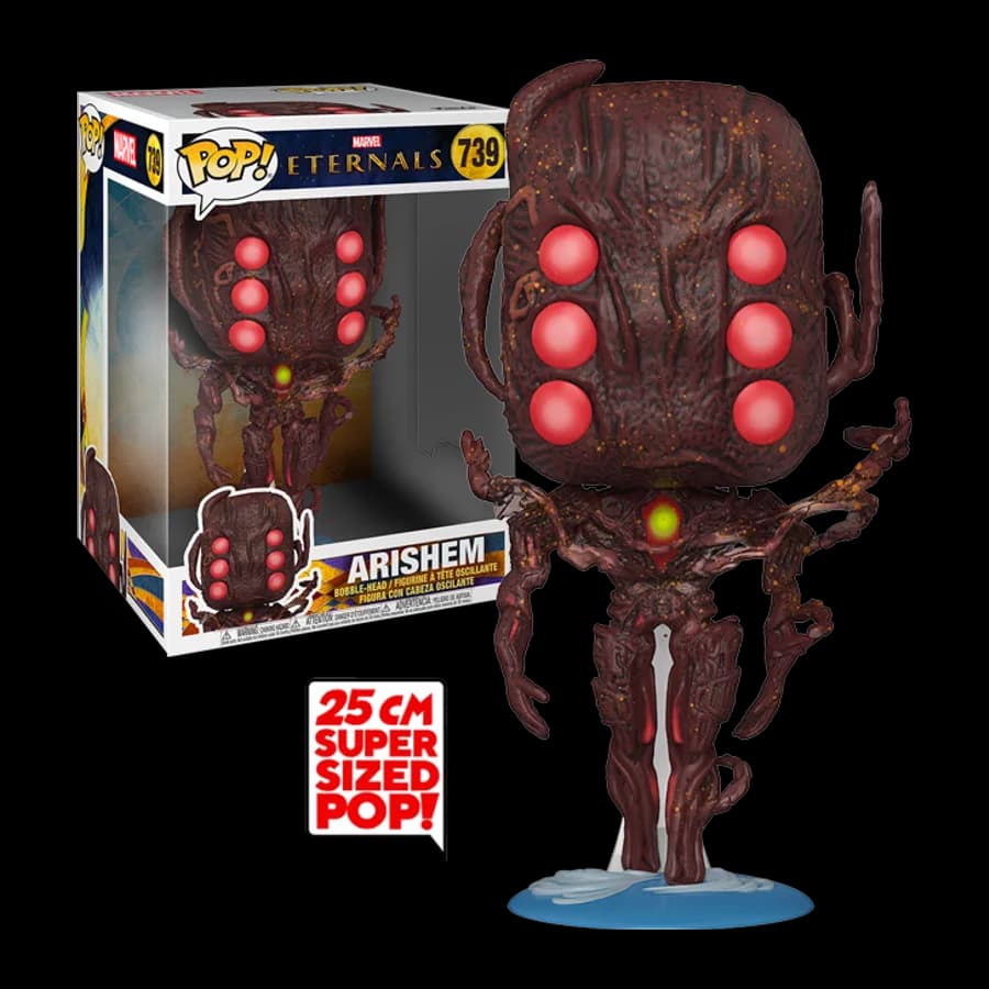 FUNKO POP! JUMBO MARVEL: ETERNALS - ARISHEM # 739 BOBBLE-HEAD VINYL FIGURE 10''