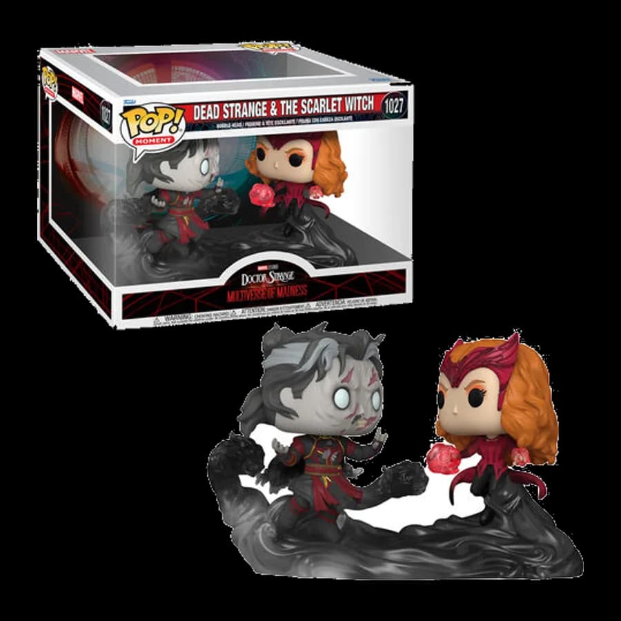 FUNKO POP! MOMENTS: MARVEL DOCTOR STRANGE IN THE MULTIVERSE OF MADNESS - DEAD STRANGE & THE SCARLET WITCH #1027 BOBBLE-HEAD VINYL FIGURE