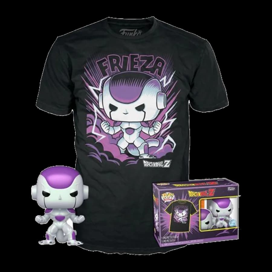 FUNKO POP! & TEE (ADULT): DRAGON BALL Z - FRIEZA 4TH FORM VINYL FIGURE & T-SHIRT (M)