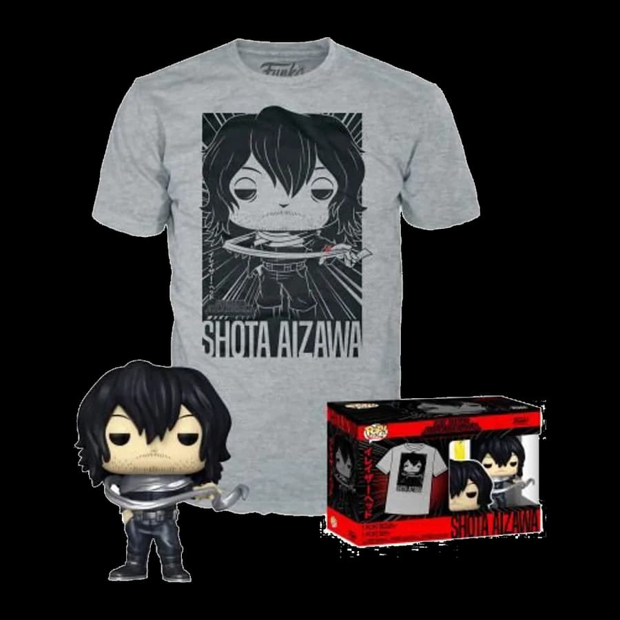 FUNKO POP! & TEE (ADULT): MY HERO ACADEMIA - SHOTA AIZAWA VINYL FIGURE & T-SHIRT (M)