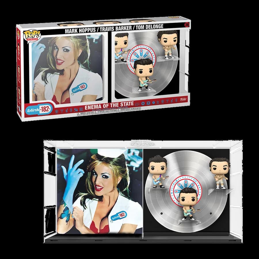FUNKO POP! ALBUMS DELUXE: BLINK-182 - MARK HOPPUS, TRAVIS BARKER, TOM DELONGE (ENEMA OF THE STATE) #36 VINYL FIGURE