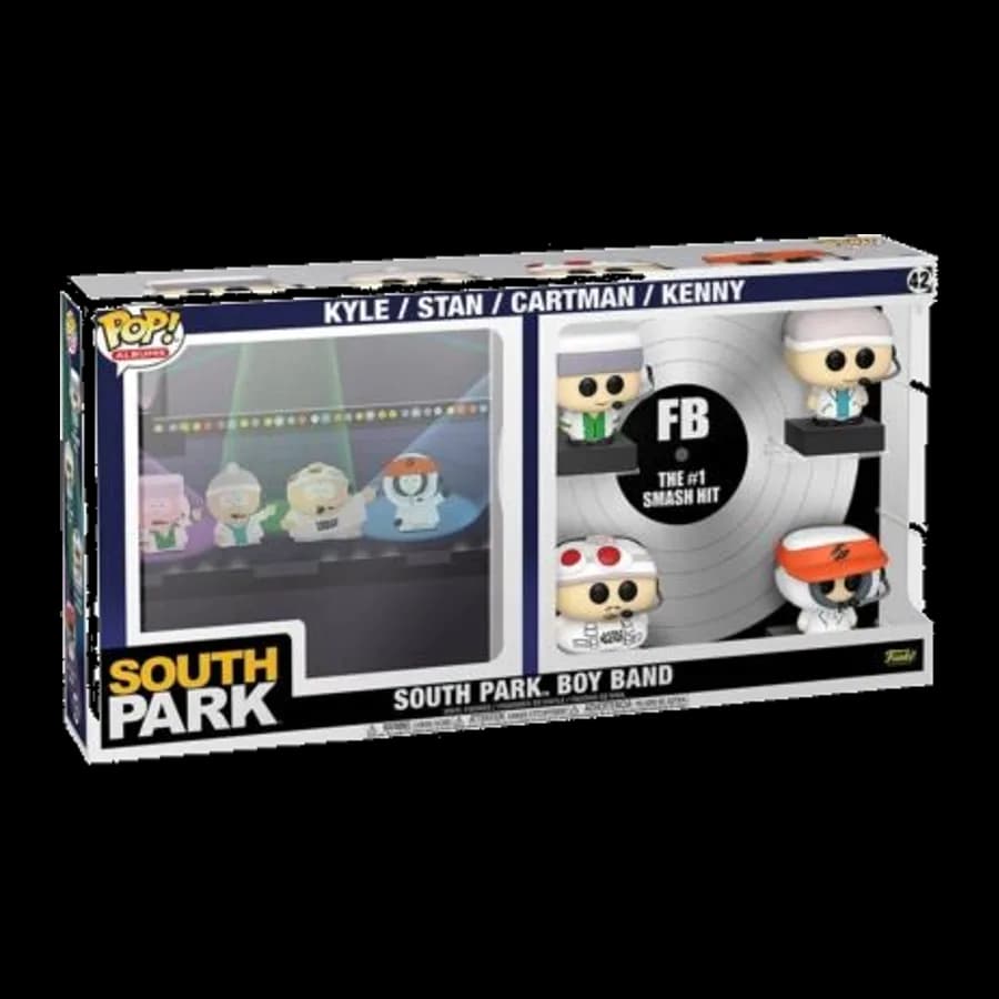 FUNKO POP! ALBUMS DELUXE: SOUTH PARK BOY BAND - KYLE/CARTMAN/KENNY BOYBAND (THE #1 SMASH HIT) #42 VINYL FIGURES