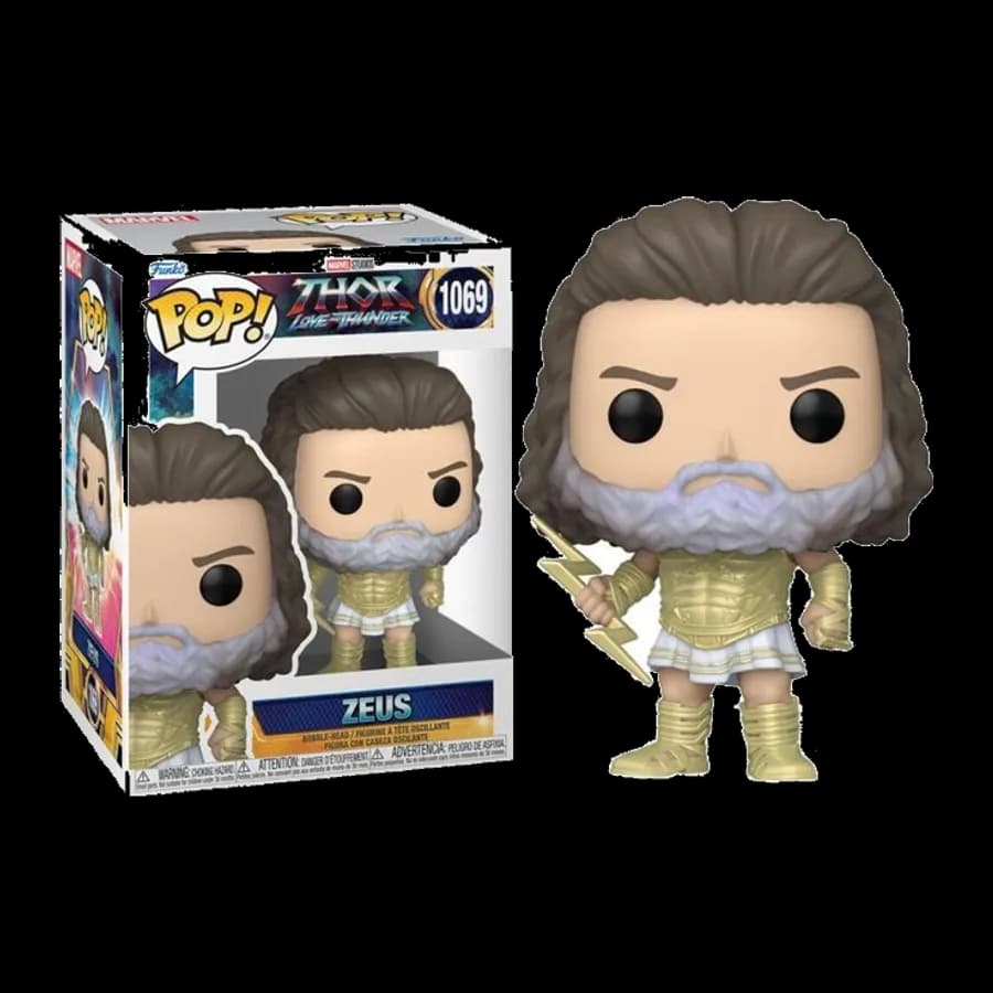 FUNKO POP! MARVEL: THOR AND THUNDER - ZEUS # 1069 BOBBLE-HEAD VINYL FIGURE