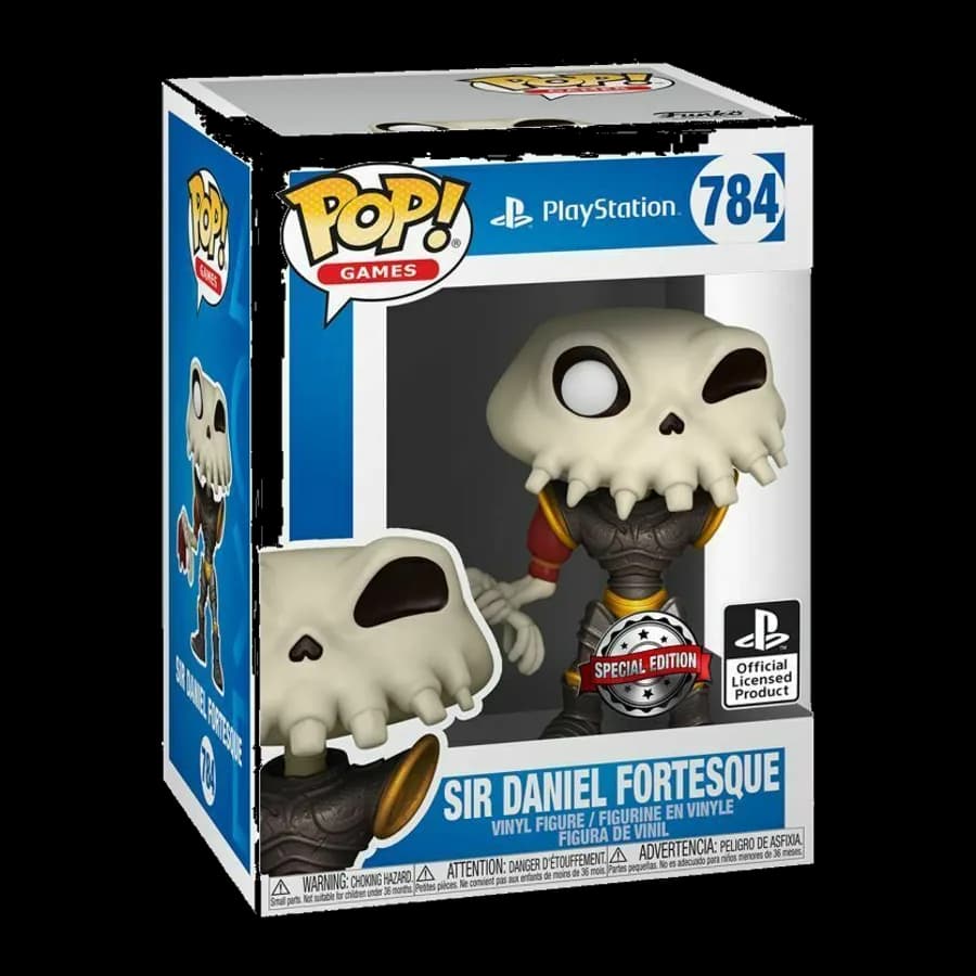 FUNKO POP! GAMES PLAYSTATION: MEDIEVIL - SIR DANIEL FORTESQUE (SPECIAL EDITION) #784 VINYL FIGURE