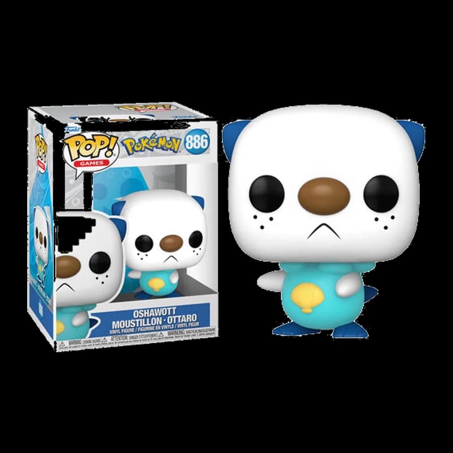 FUNKO POP! GAMES: POKEMON - OSHAWOTT MOUSTILLION OTTARO #886 VINYL FIGURE