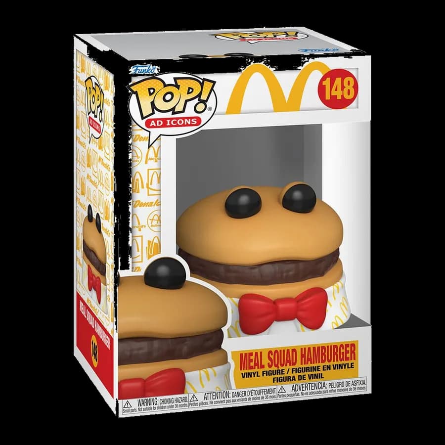 FUNKO POP! AD ICONS: MC DONALDS - MEAL SQUAD HAMBURGER #148 VINYL FIGURE