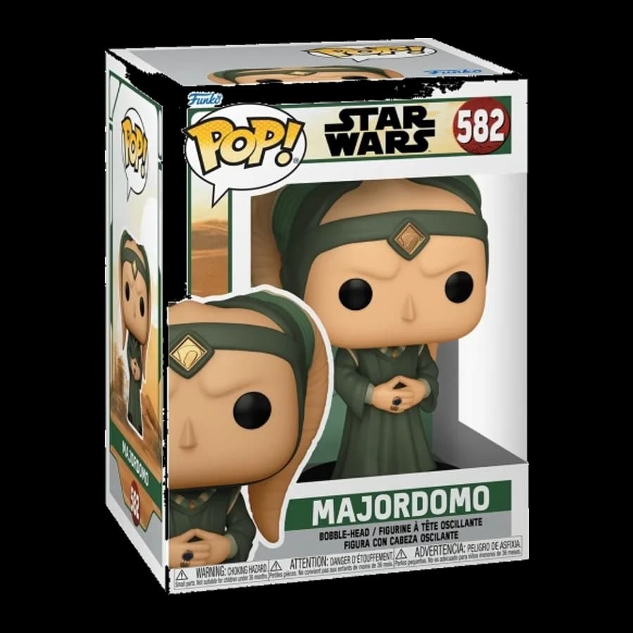 FUNKO POP! DISNEY STAR WARS: BOOK OF BOBA FETT - MAJODROMO #582 BOBBLE-HEAD VINYL FIGURE