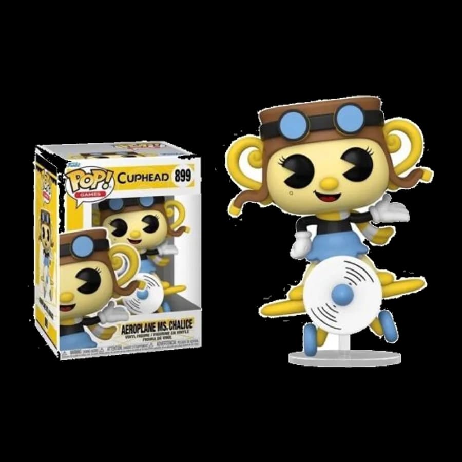 FUNKO POP! GAMES: CUPHEAD - AEROPLANE MS.CHALICE #899 VINYL FIGURE