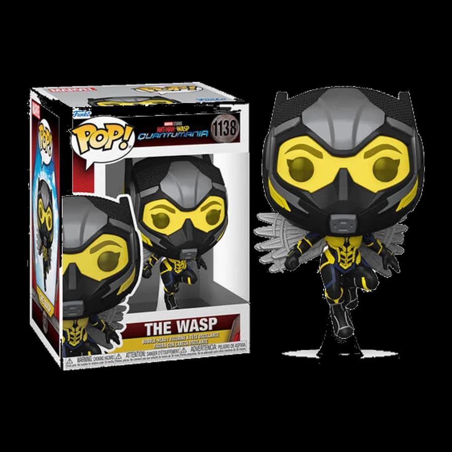 FUNKO POP! MARVEL: ANT-MAN AND THE WASP: QUANTUMANIA - WASP #1138 BOBBLE-HEAD VINYL FIGURE