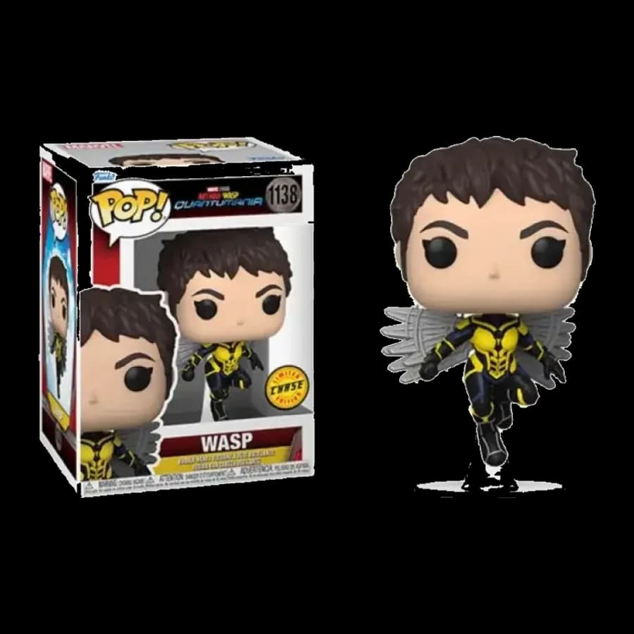 FUNKO POP! MARVEL: ANT-MAN AND THE WASP: QUANTUMANIA - WASP {CHASE} #1138 BOBBLE-HEAD VINYL FIGURE