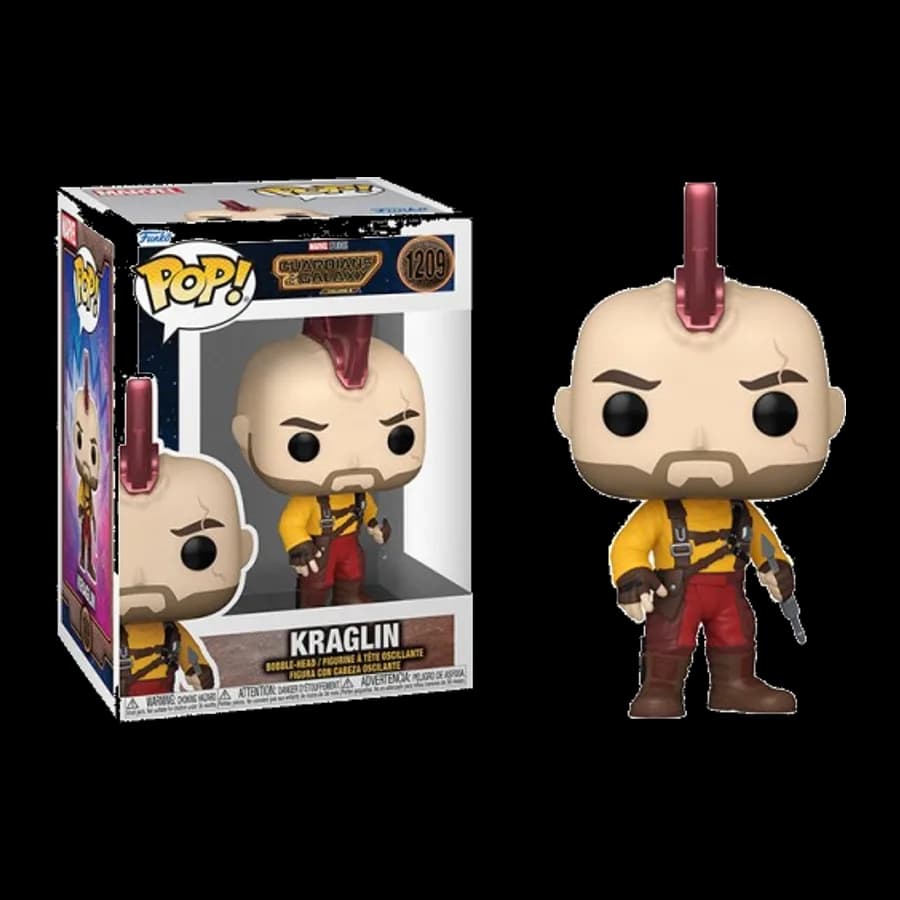 FUNKO POP! MARVEL: GUARDIANS OF THE GALAXY VOL.3 - KRAGLIN #1209 BOBBLE-HEAD VINYL FIGURE